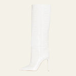 Velira Footwear Women Balta / 5.0 Prahos Akmens Stiletto Batai