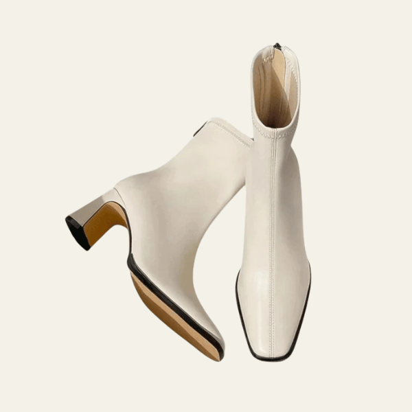 Velira Footwear Women Balta / 5.0 Vienos odinės kulkšnies botai