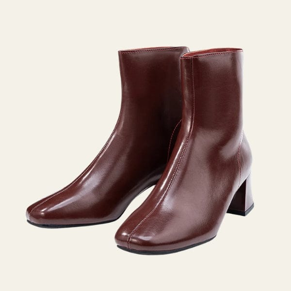 Velira Footwear Women Bordo / 5.0 Milano Zip-Back Bloko Kulno Batai