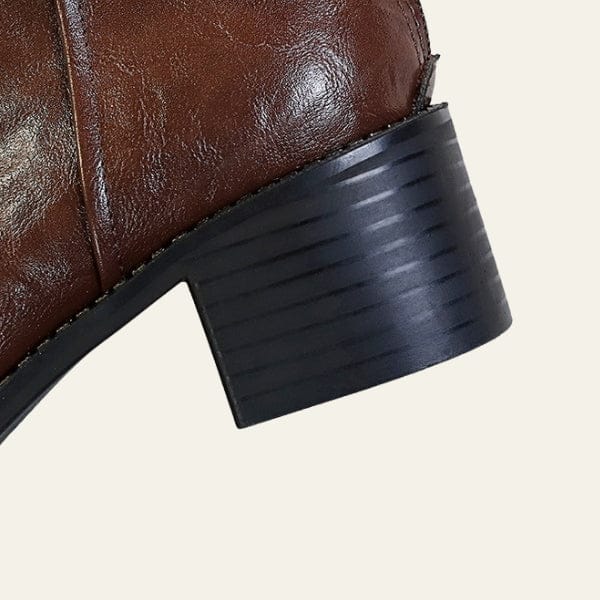 Velira Footwear Women Dakota Zip-Detail Bloko Kulno Kulniukai