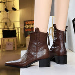 Velira Footwear Women Dakota Zip-Detail Bloko Kulno Kulniukai