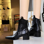 Velira Footwear Women Dakota Zip-Detail Bloko Kulno Kulniukai
