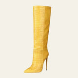 Velira Footwear Women Geltona / 5.0 Prahos Akmens Stiletto Batai