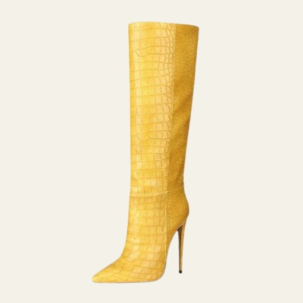 Velira Footwear Women Geltona / 5.0 Prahos Akmens Stiletto Batai