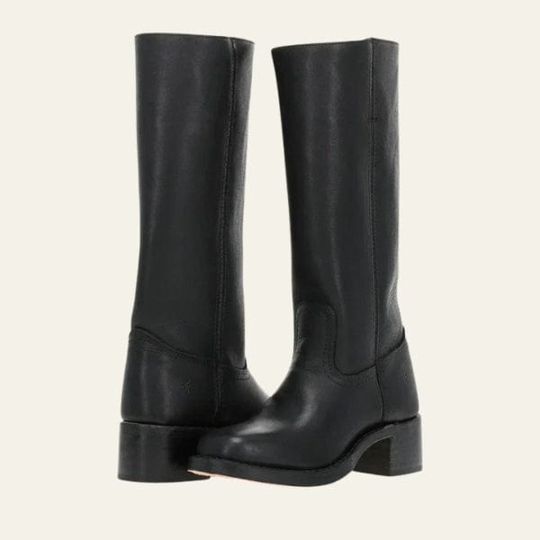 Velira Footwear Women Juoda / 5.0 „Aspen“ struktūrizuoti aukšti batai