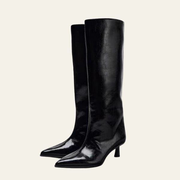Velira Footwear Women Juoda / 5.0 Paryžiaus patentuotas odinis botas
