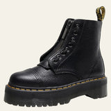 Velira Footwear Women Kamen Zip-Front Platform Batas