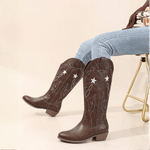 Velira Footwear Women Kavos ruda / 6.0 Odesos Siuvinėti Kelnių Batai