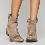 Velira Footwear Women Kreminė / 5.0 Sedona Suede-Touch Vakarų Apykaklės Batas