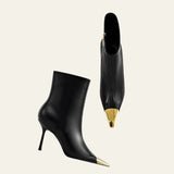 Velira Footwear Women Kyoto Metal-Cap Stiletto Batai
