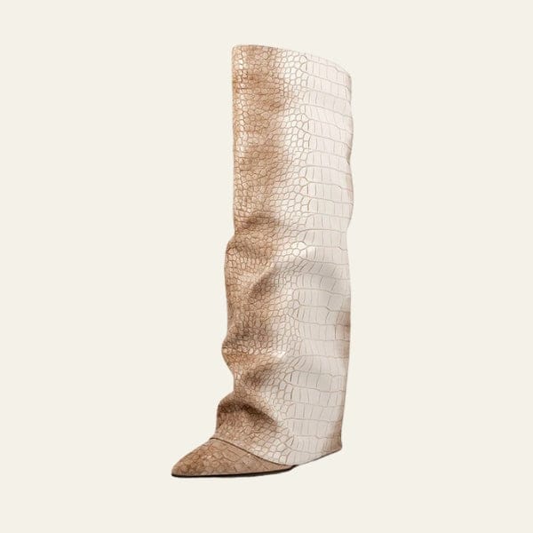 Velira Footwear Women Manhatano krokodilo efekto platforminiai batai