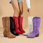 Velira Footwear Women Maren Siuvinėtos Vakarų Batai