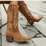 Velira Footwear Women Maren Siuvinėtos Vakarų Batai
