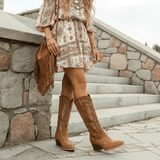 Velira Footwear Women Maren Siuvinėtos Vakarų Batai