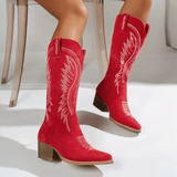 Velira Footwear Women Maren Siuvinėtos Vakarų Batai