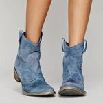Velira Footwear Women Mėlyna / 5.0 Sedona Suede-Touch Vakarų Apykaklės Batas