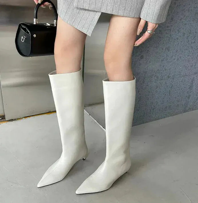 Velira Footwear Women Milano Aštrūs Pirštai Iki Kelių Batai