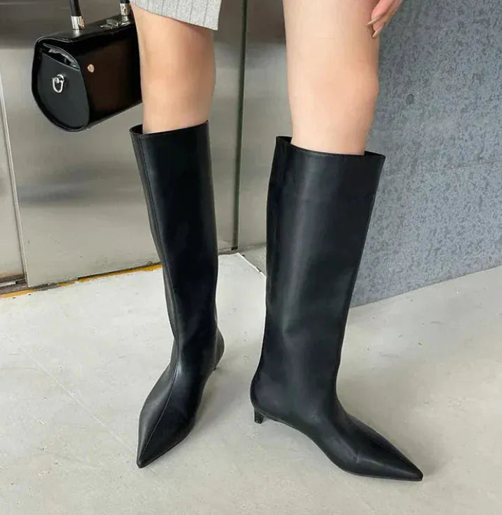 Velira Footwear Women Milano Aštrūs Pirštai Iki Kelių Batai