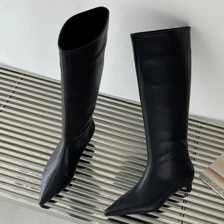 Velira Footwear Women Milano Aštrūs Pirštai Iki Kelių Batai