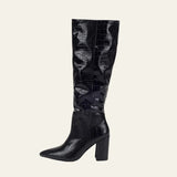 Velira Footwear Women Milano krokodilo rašto aukštakulniai batai