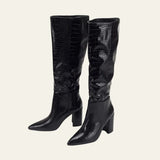 Velira Footwear Women Milano krokodilo rašto aukštakulniai batai