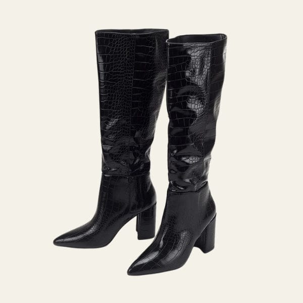 Velira Footwear Women Milano krokodilo rašto aukštakulniai batai