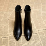 Velira Footwear Women Milano odinė kulkšnies botai