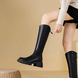 Velira Footwear Women Milano odiniai kelių ilgio batai