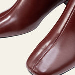 Velira Footwear Women Milano Zip-Back Bloko Kulno Batai