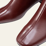 Velira Footwear Women Milano Zip-Back Bloko Kulno Batai