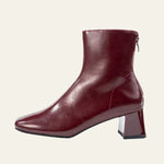 Velira Footwear Women Milano Zip-Back Bloko Kulno Batai