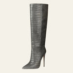 Velira Footwear Women Pilka / 5.0 Prahos Akmens Stiletto Batai