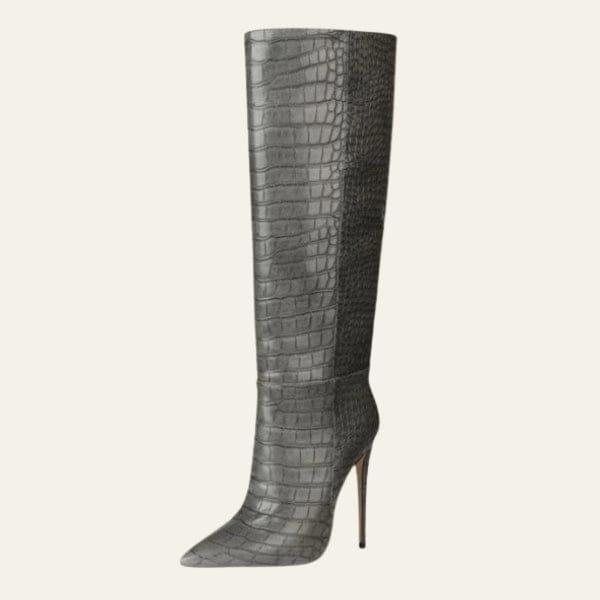 Velira Footwear Women Pilka / 5.0 Prahos Akmens Stiletto Batai