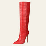 Velira Footwear Women Raudona / 5.0 Prahos Akmens Stiletto Batai