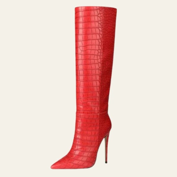Velira Footwear Women Raudona / 5.0 Prahos Akmens Stiletto Batai