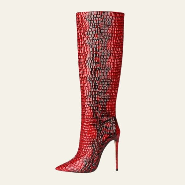 Velira Footwear Women Raudonas Raštas / 5.0 Prahos Akmens Stiletto Batai