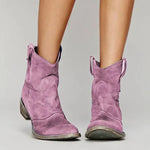 Velira Footwear Women Rožinė / 5.0 Sedona Suede-Touch Vakarų Apykaklės Batas