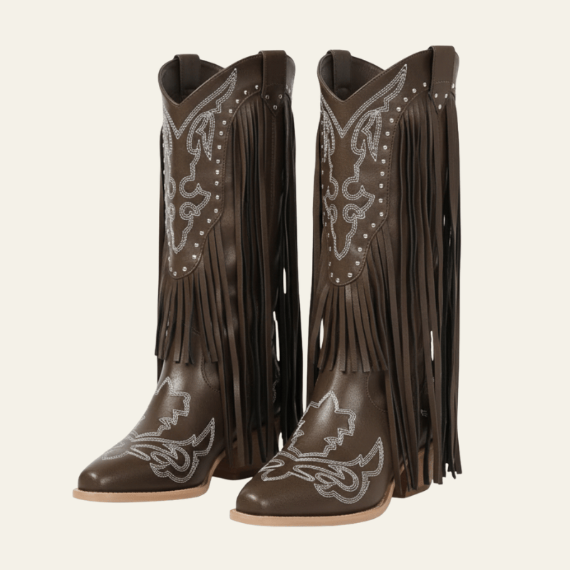 Velira Footwear Women Ruda / 5.0 Dakota Fringe Vakarų Kelių Batai