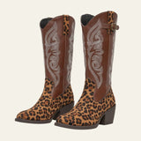Velira Footwear Women Ruda / 5.0 Sedona Vakarų Siuvinėtos Kelių Ilgio Batai