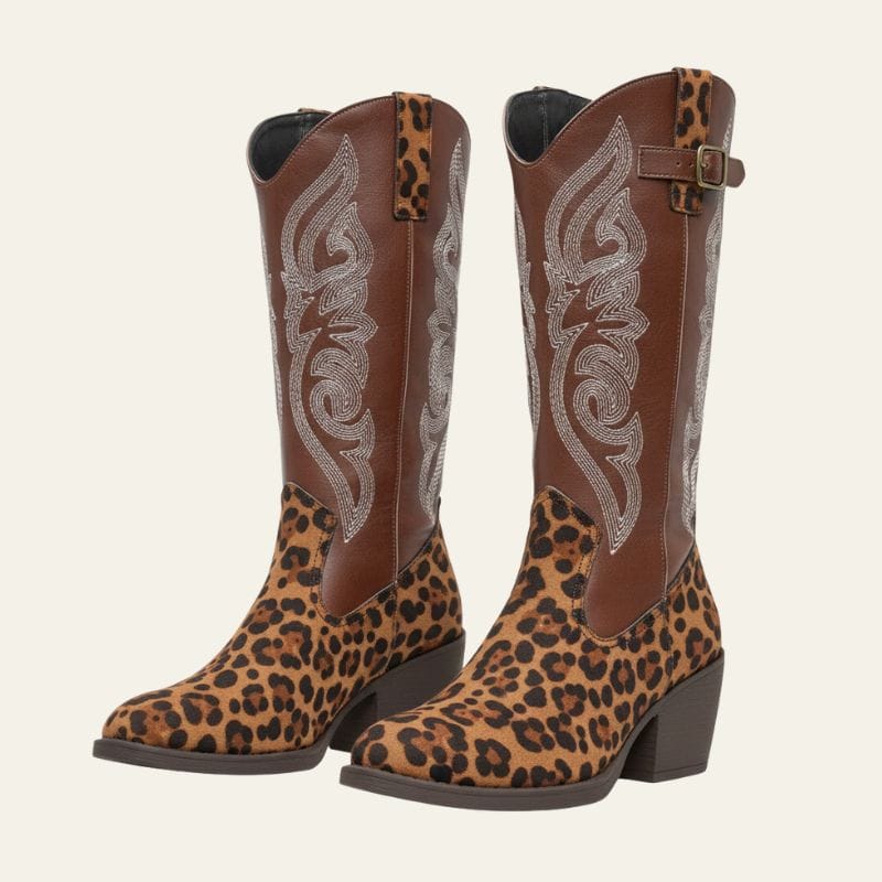 Velira Footwear Women Ruda / 5.0 Sedona Vakarų Siuvinėtos Kelių Ilgio Batai