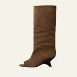 Velira Footwear Women Ruda / 5.0 Valensijos Suede Peep-Toe Batai