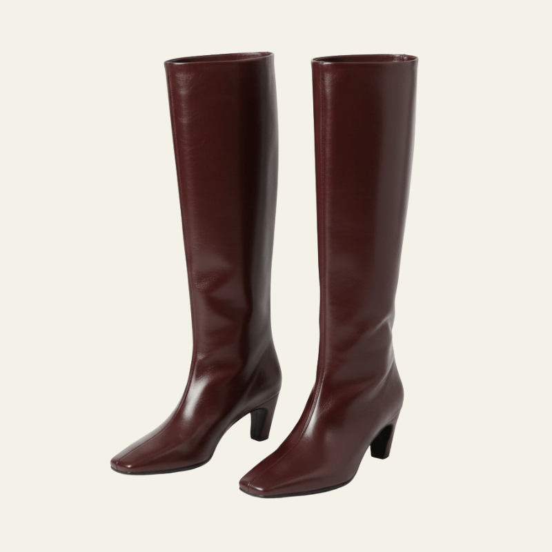 Velira Footwear Women Ruda / 6.0 Milano Kvadratiniai Pirštai Iki Kelių Batai