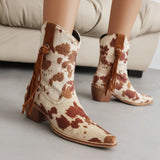 Velira Footwear Women Sedonos leopardų rašto kaubojiški batai