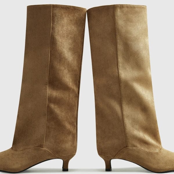 Velira Footwear Women Siena Aštriu Pirštu Kelio Ilgio Batai