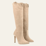Velira Footwear Women Siena Suede Kelių Ilgio Batai