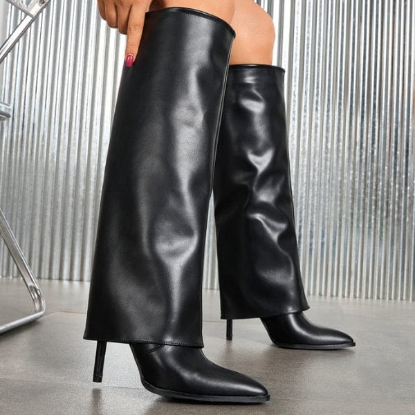 Velira Footwear Women Soho Fold-Over Stiletto Batai