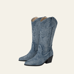 Velira Footwear Women Tamsiai Mėlyna / 5.0 Delara Siuvinėti Vakarų Batai