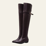 Velira Footwear Women Tamsiai ruda / 5.0 Verona sagties virš kelių batai