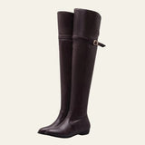 Velira Footwear Women Tamsiai ruda / 5.0 Verona sagties virš kelių batai