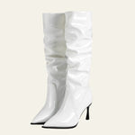 Velira Footwear Women Verona Gloss Slouch Kelnių Batai